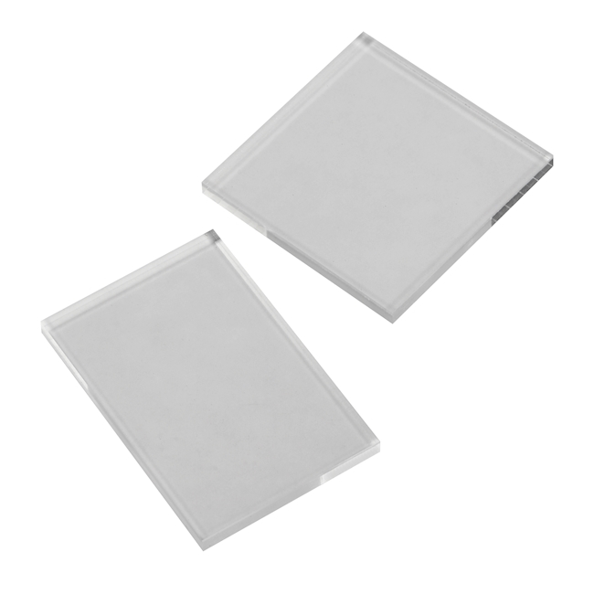 Transparent acrylic plates 60 x 60 mm